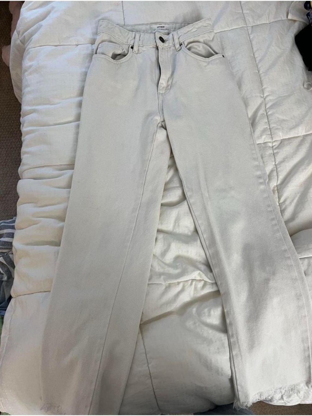 Cotton On White Straight Leg Jeans